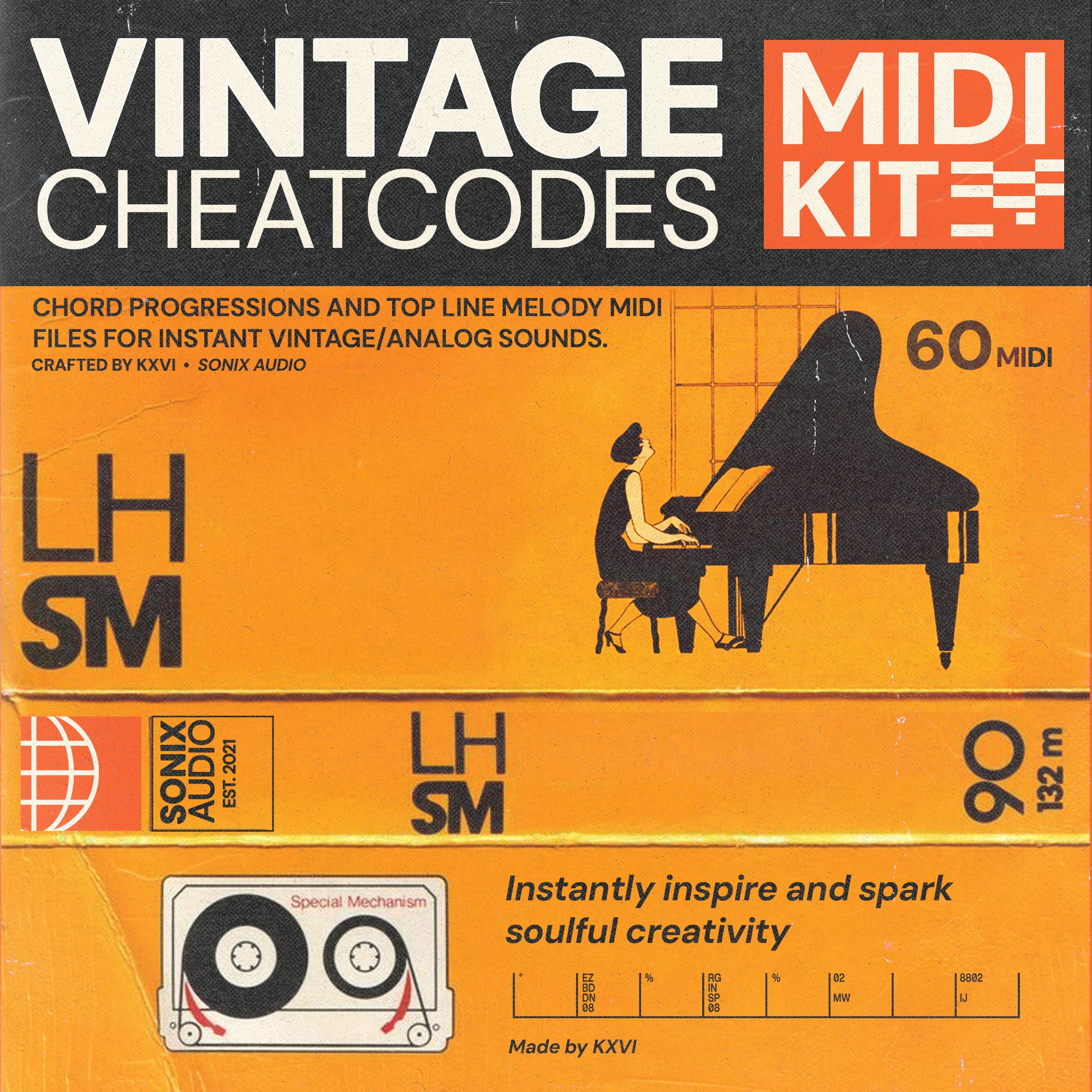 🎼 KXVI - Vintage Cheatcodes Midi Kit